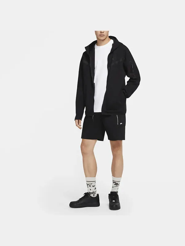 Куртка Nike Casual Sports Breathable Zipper Hooded Jacket Black — изображение 2 из 4, черный