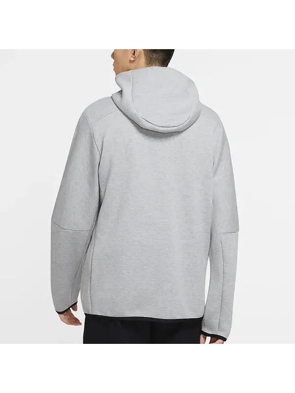 Толстовка Nike Sportswear Tech Fleece Men's Black — изображение 4 из 4, серый