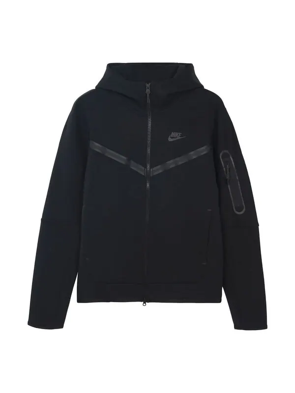Толстовка Nike Sportswear NSW Tech Fleece Zipper Cardigan autumn 'Black' — изображение 1 из 4, черный
