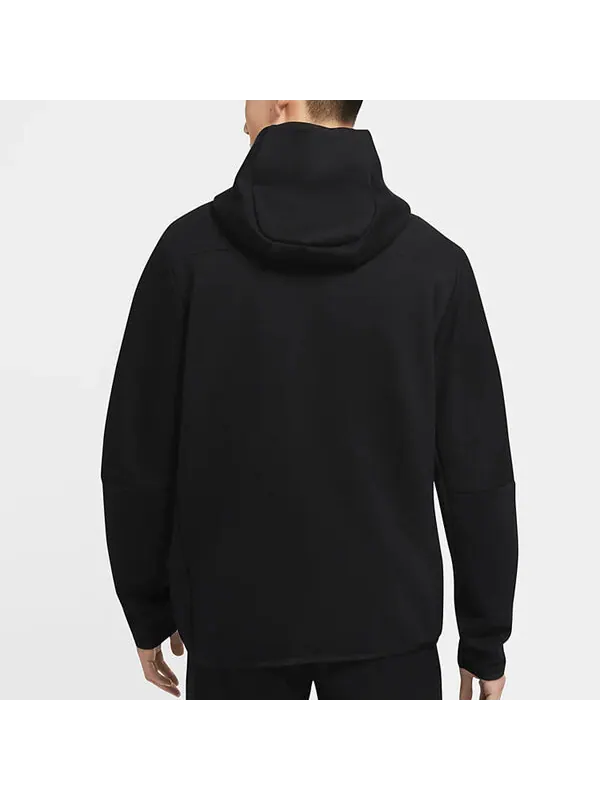 Толстовка Nike Sportswear NSW Tech Fleece Zipper Cardigan autumn 'Black' — изображение 4 из 4, черный