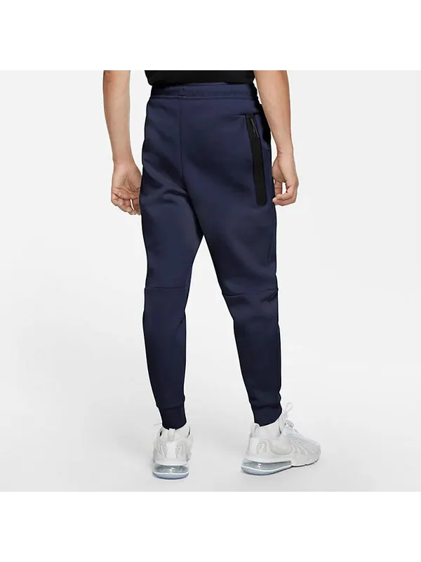 Брюки Nike Tech Fleece Joggers 'Midnight Navy' — изображение 2 из 3, темно-синий/черный