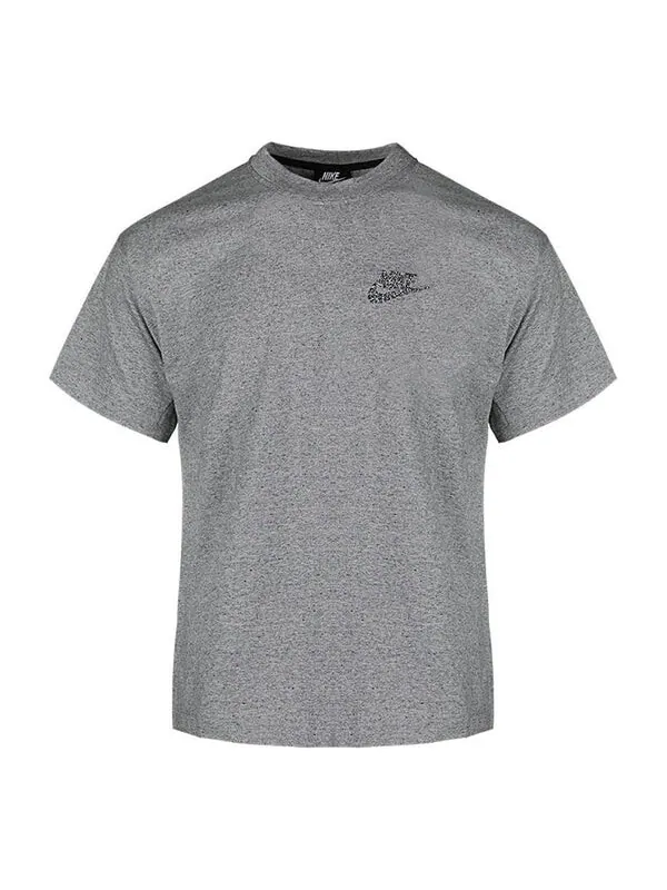 Футболка logo round neck casual sports short sleeve gray Nike — изображение 1 из 4, серый