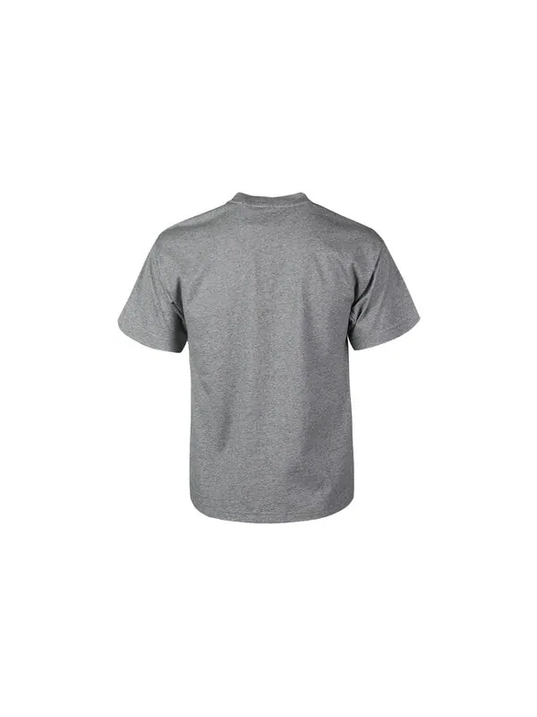 Футболка logo round neck casual sports short sleeve gray Nike — изображение 2 из 4, серый