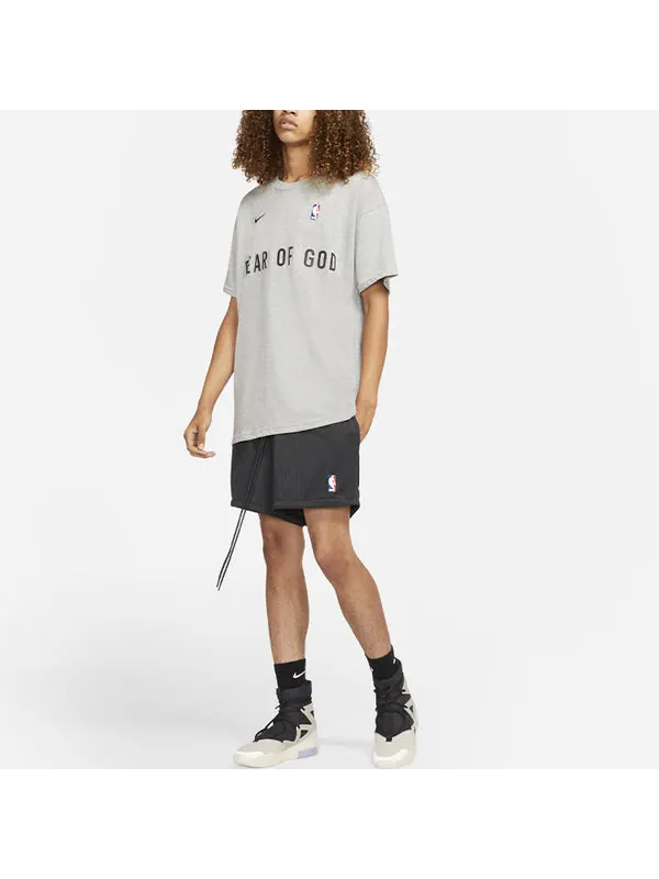 Футболка x fear of god x nba с коротким рукавом мужские Nike — изображение 4 из 4, темный серый