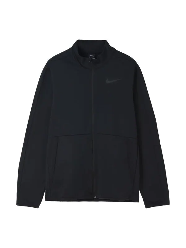 Куртка Nike DRI-FIT logo Colorblock Stand Collar Knit Training Jacket Black — изображение 1 из 3, черный