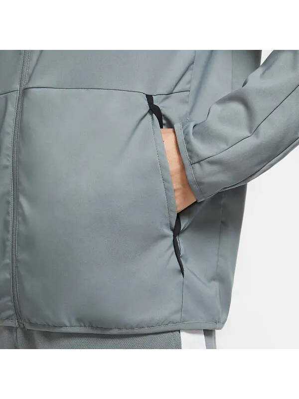 Куртка Nike Dri-FIT Woven Training Jacket 'Grey' — изображение 3 из 4, серый