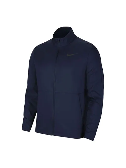 Куртка Nike Dri-FIT Woven Training Casual Sports Jacket Obsidian Color Black — изображение 1 из 4, черный