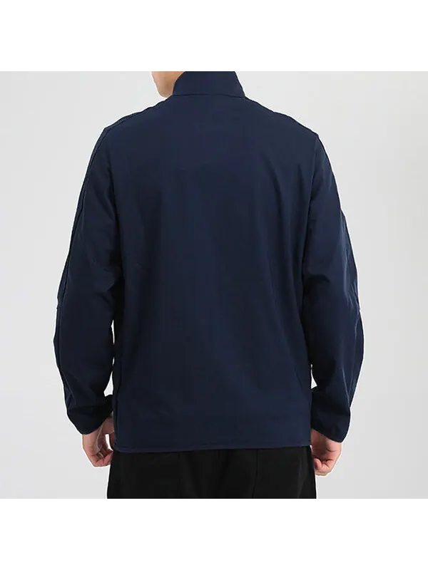 Куртка Nike Dri-FIT Woven Training Casual Sports Jacket Obsidian Color Black — изображение 4 из 4, черный