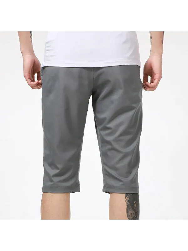 Шорты training sports men's mid-length cropped pants grey Nike — изображение 4 из 4, серый