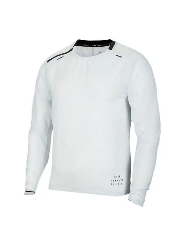 Толстовка Nike Run Division Midlayer Woven Running Tops White — изображение 1 из 4, белый