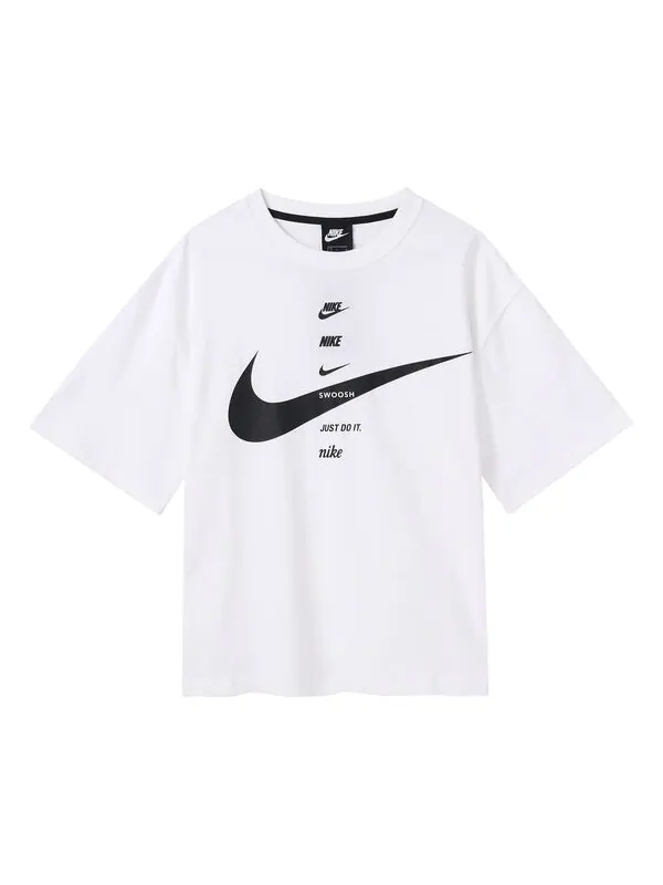 Футболка как w спортивная одежда swsh топ ss Nike — изображение 1 из 4, белый