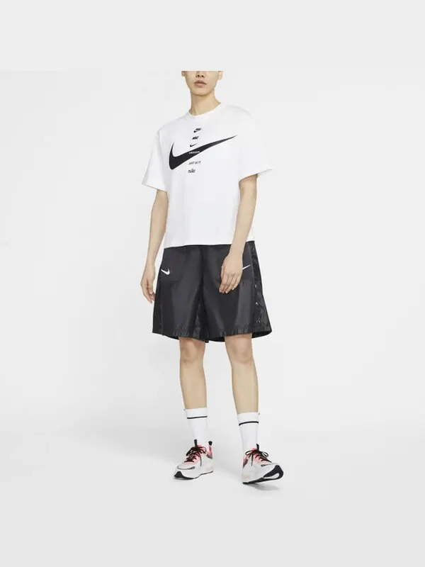 Футболка как w спортивная одежда swsh топ ss Nike — изображение 3 из 4, белый