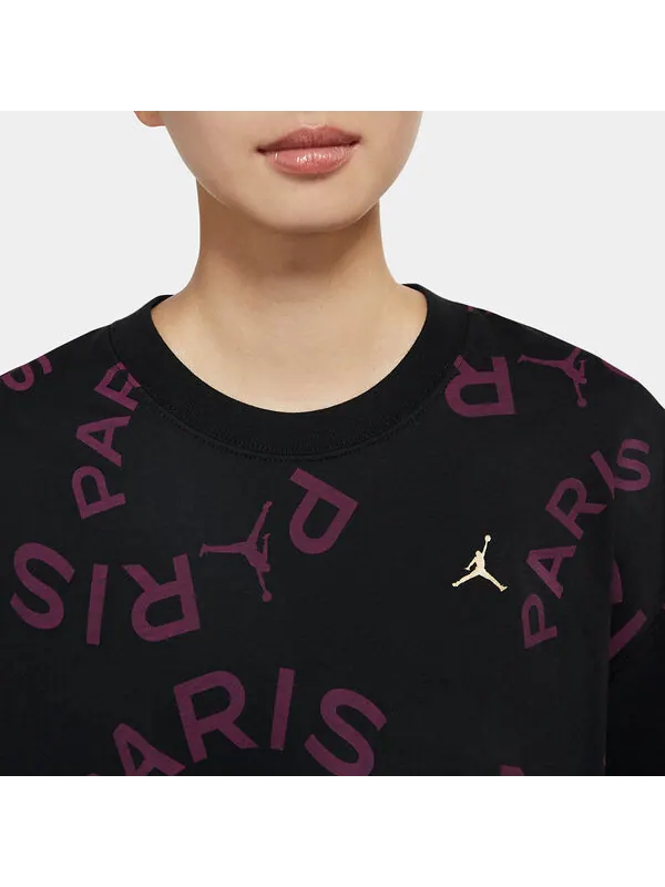 Футболка x psg свободная футболка Air Jordan — изображение 2 из 4, черный/фиолетовый