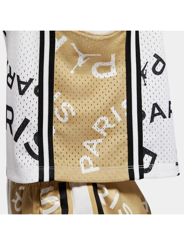 Футболка пари сен-жермен Air Jordan — изображение 4 из 4, белый/золотистый