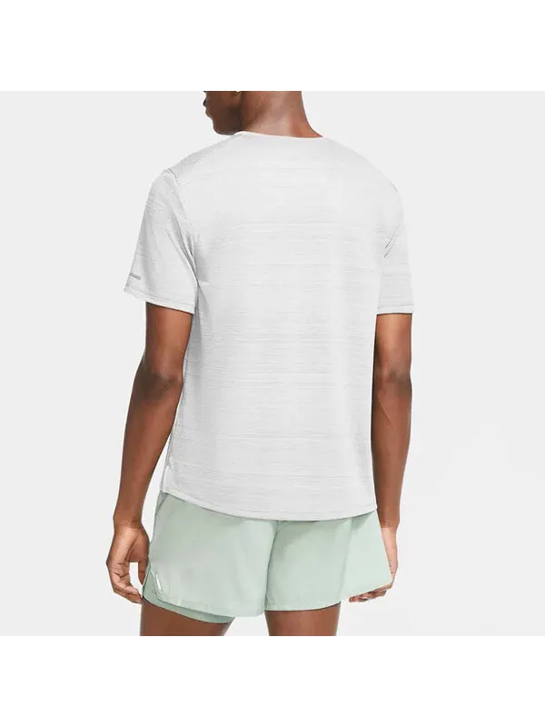 Футболка dri fit miler running с коротким рукавом Nike — изображение 2 из 2, белый