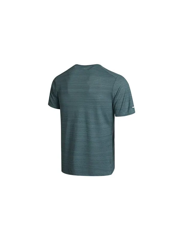 Футболка m nk df miler top ss running training sports short sleeve grey green graygreen Nike — изображение 2 из 4, зеленый