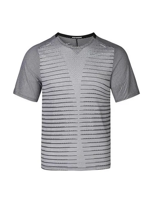 Футболка techknit future fast running с круглым вырезом и коротким рукавом Nike — изображение 1 из 4, черный / белый