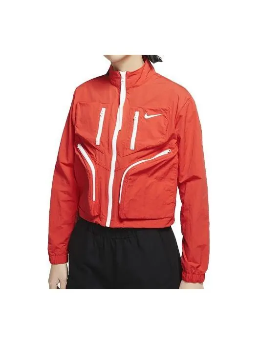 Куртка спортивная техническая упаковка тканая куртка Nike — изображение 1 из 4, оранжевый