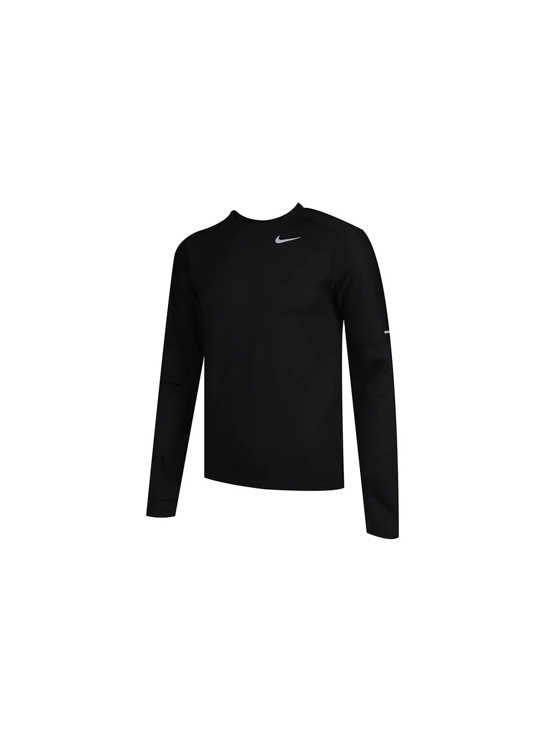 Мужская спортивная футболка Nike Dri-FIT для бега и тренировок, с круглым вырезом — изображение 3 из 5, черный