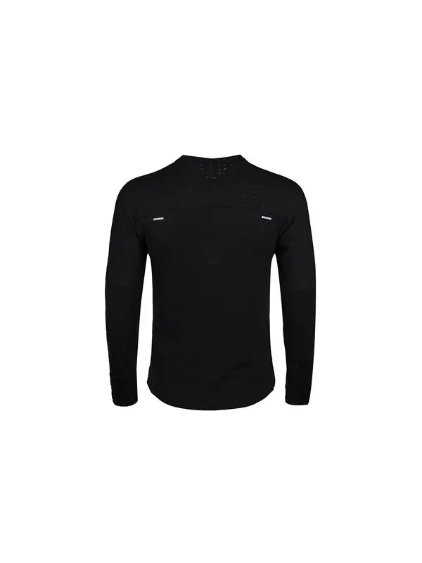 Футболка Nike Sphere Dri-Fit Running Exercise Round Long Sleeve T-Shirt Men's Black — изображение 2 из 4, черный