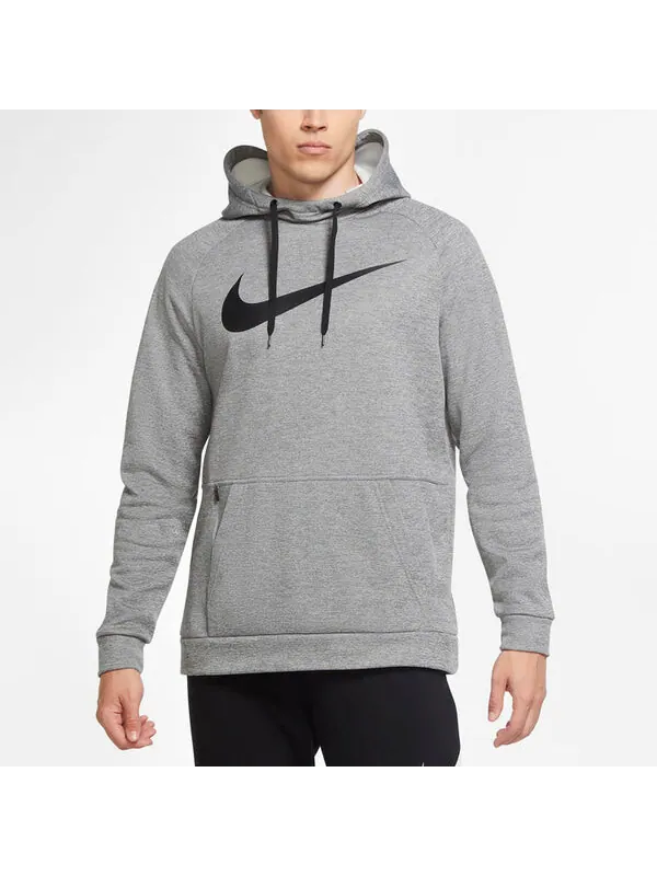 Толстовка Nike Therma Swoosh Sports Training dark grey Gray — изображение 4 из 4, серый
