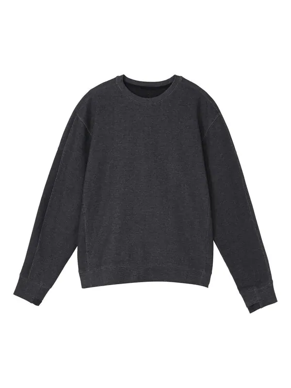 Толстовка Nike Yoga Solid Color Round Neck Casual Pullover Sports Sweatshirt Men's Black — изображение 1 из 2, черный