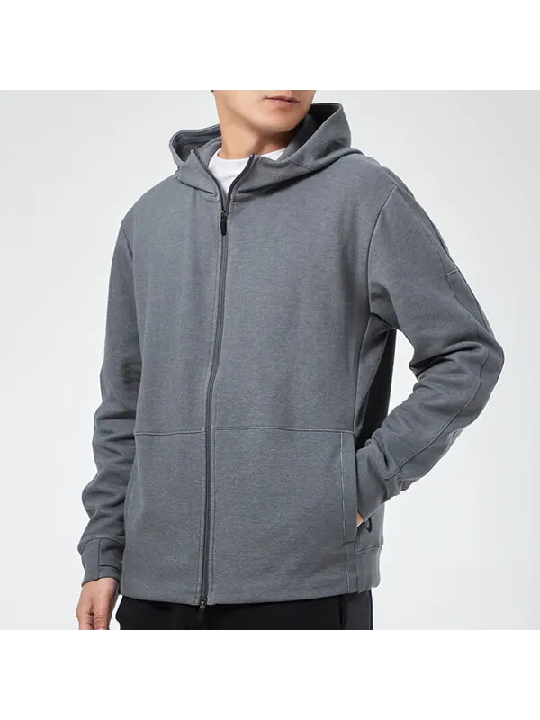 Куртка Nike Yoga Full-length zipper Cardigan hooded Sports Jacket Gray — изображение 4 из 4, серый