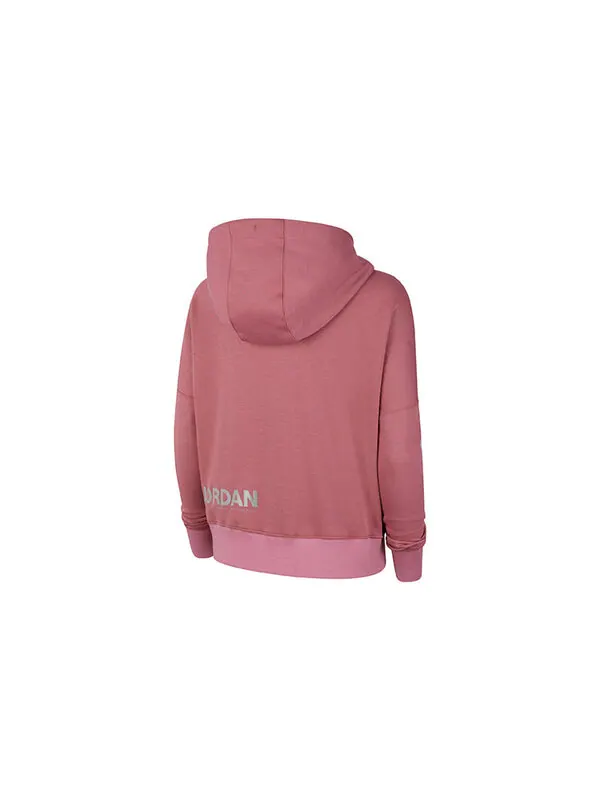 Толстовка Air Jordan Full-Length Zipper Cardigan 'Red' — изображение 2 из 3, светлый красный