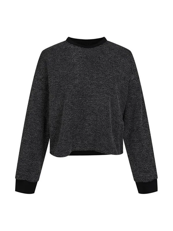 Свитер as yoga stmt cln cover up round-neck swea black Nike — изображение 1 из 4, черный
