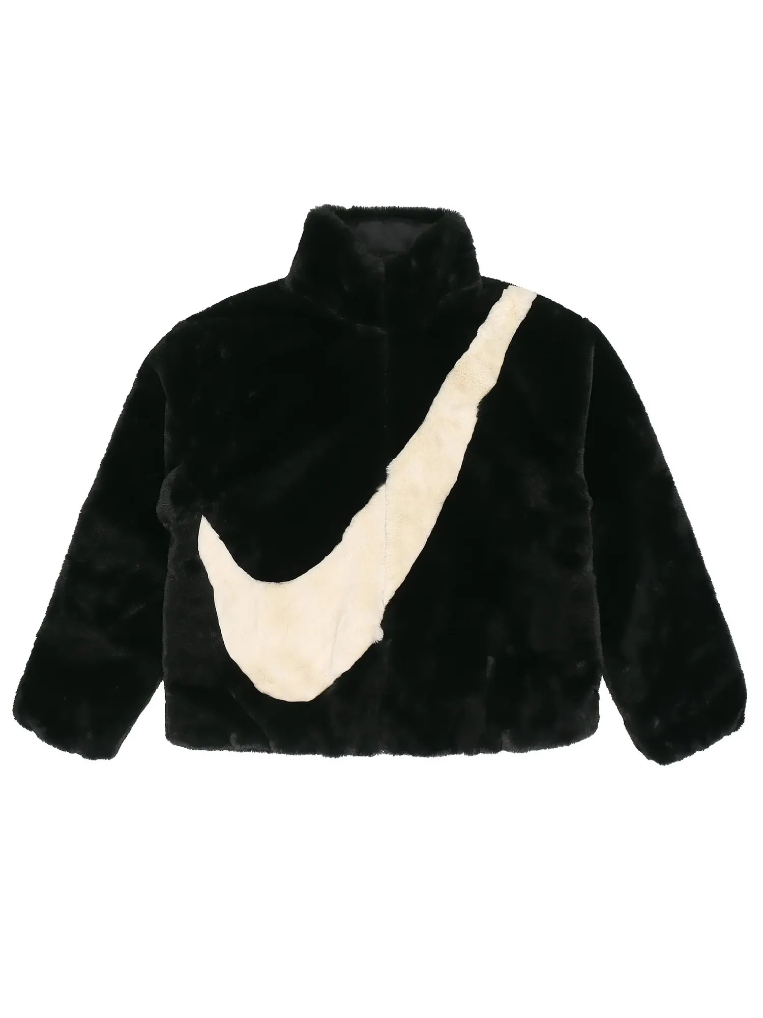 Куртка Nike Sportswear Swoosh Large Logo Stay Warm Lamb's — изображение 1 из 4, черный