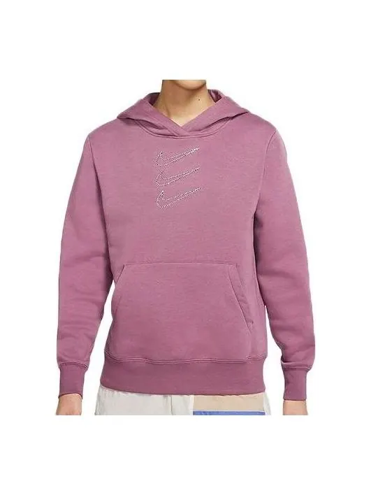 Толстовка sportswear rhinestone hoodie 'red' Nike — изображение 1 из 2, красный