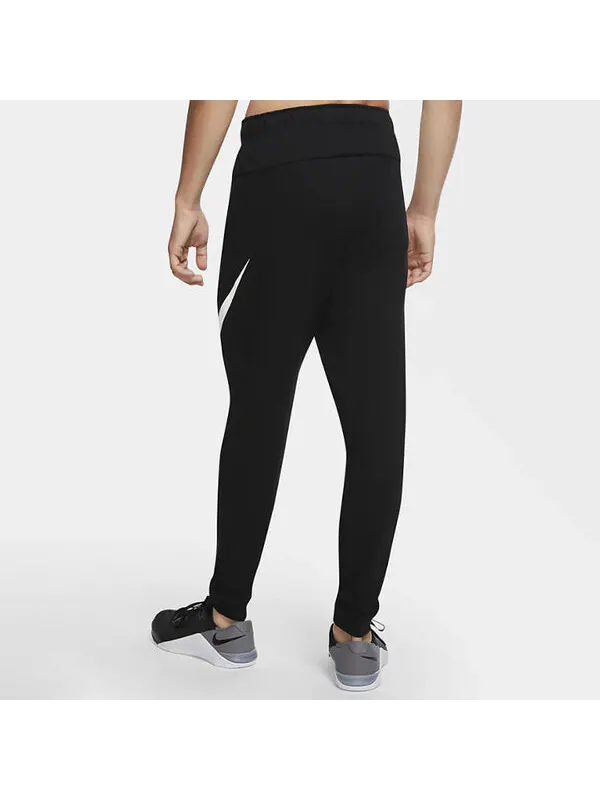 Брюки men's training running casual sports pants/trousers/joggers autumn black Nike — изображение 4 из 4, черный