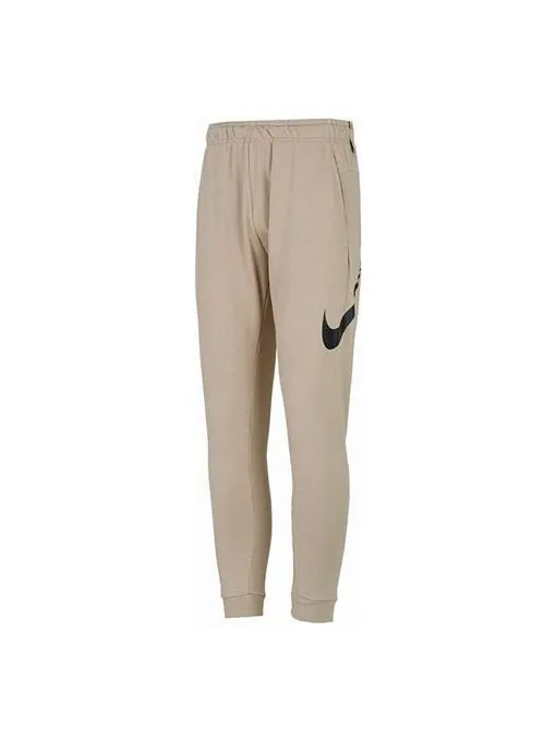 Брюки men's solid color logo casual knit sports pants/trousers/joggers khaki Nike — изображение 1 из 4, мульти