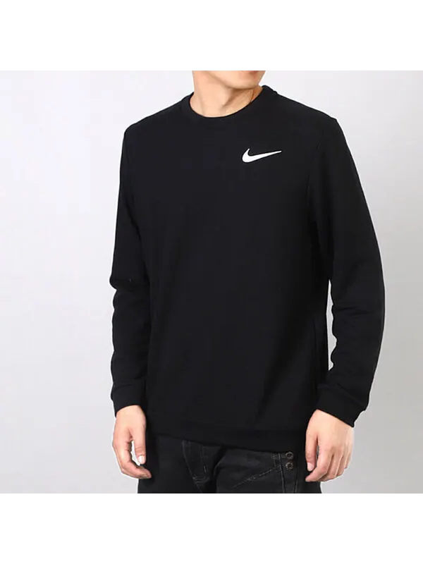 Толстовка Nike DRI-FIT Quick Dry Round Neck Pullover Black — изображение 3 из 4, черный