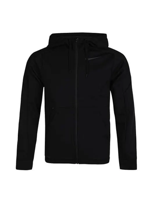 Куртка Nike Therm logo Training Hooded Jacket Black — изображение 1 из 4, черный