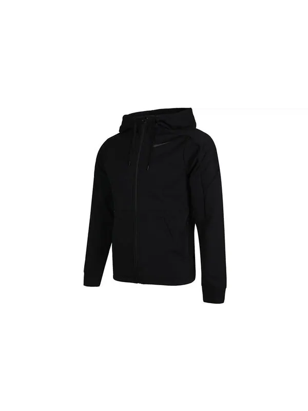 Куртка Nike Therm logo Training Hooded Jacket Black — изображение 3 из 4, черный