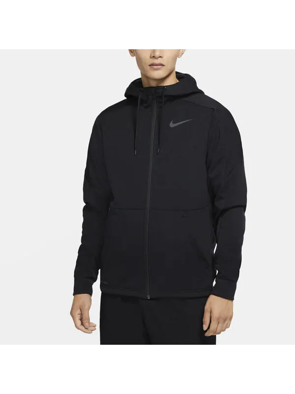 Куртка Nike Therm logo Training Hooded Jacket Black — изображение 4 из 4, черный