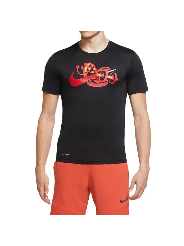 Футболка Nike Dri-FIT Legend Training Short Sleeve Black — изображение 3 из 4, черный