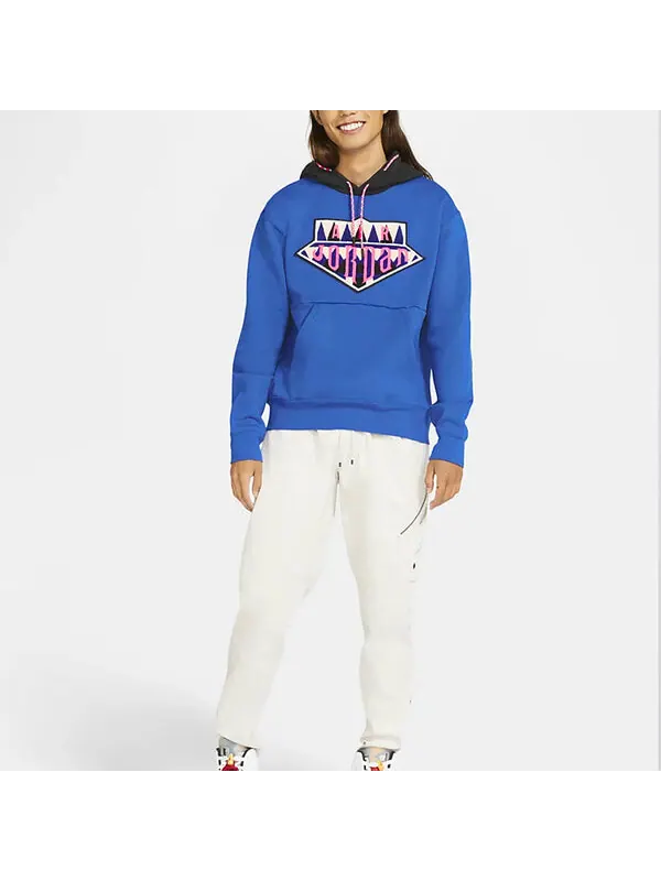 Толстовка Air Jordan Sport DNA Casual Sports Pullover Blue — изображение 3 из 3, синий