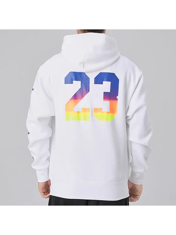 Толстовка Air Jordan Sports Fleece Lined Hooded Jacket Men's White — изображение 4 из 4, белый