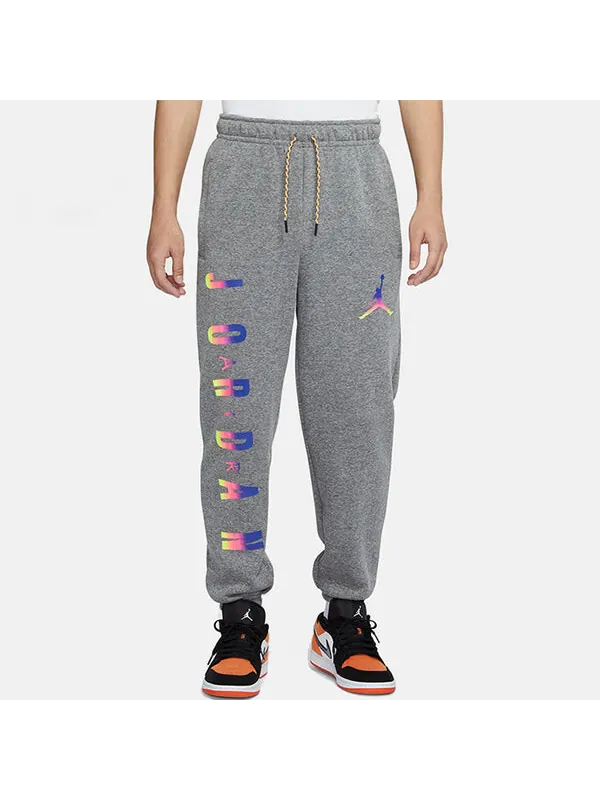 Брюки as men's j sprt dna hbr flc logo 'grey' Air Jordan — изображение 4 из 4, серый
