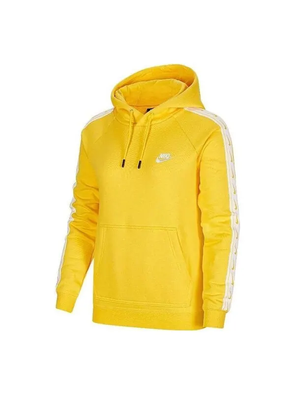 Толстовка с капюшоном с логотипом спортивная толстовка Nike — изображение 1 из 2, желтый/белый