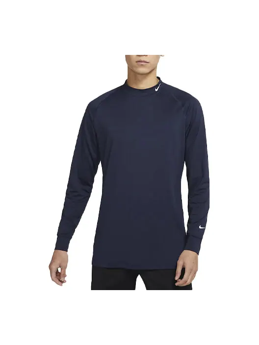 Футболка Nike SS22 Dri-FIT Uv Vapor Golf Sports Stand Collar Long Sleeves Obsidian Color — изображение 1 из 3, мульти