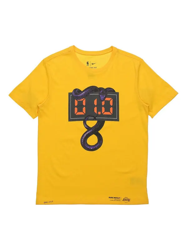 Футболка dri fit kobe с коротким рукавом Nike — изображение 1 из 2, желтый