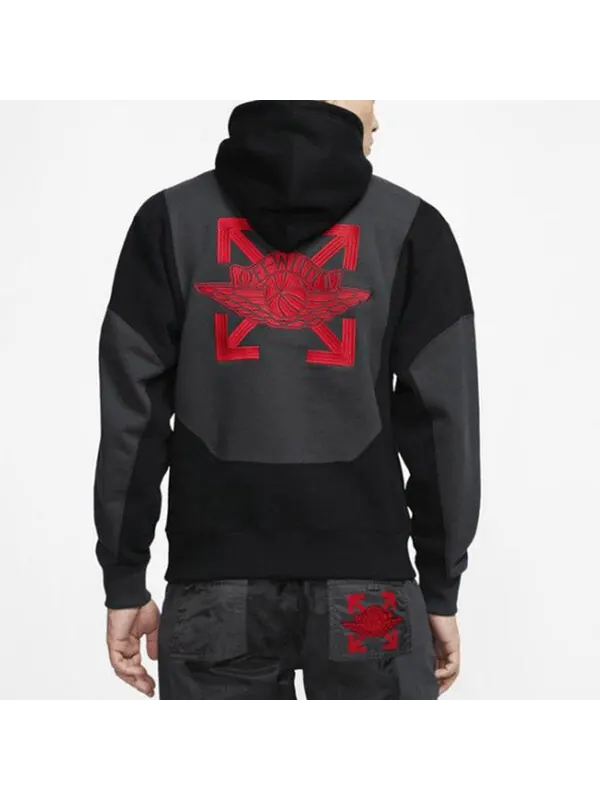 Толстовка Air Jordan x OFF-WHITE Crossover Pullover Black — изображение 4 из 4, черный