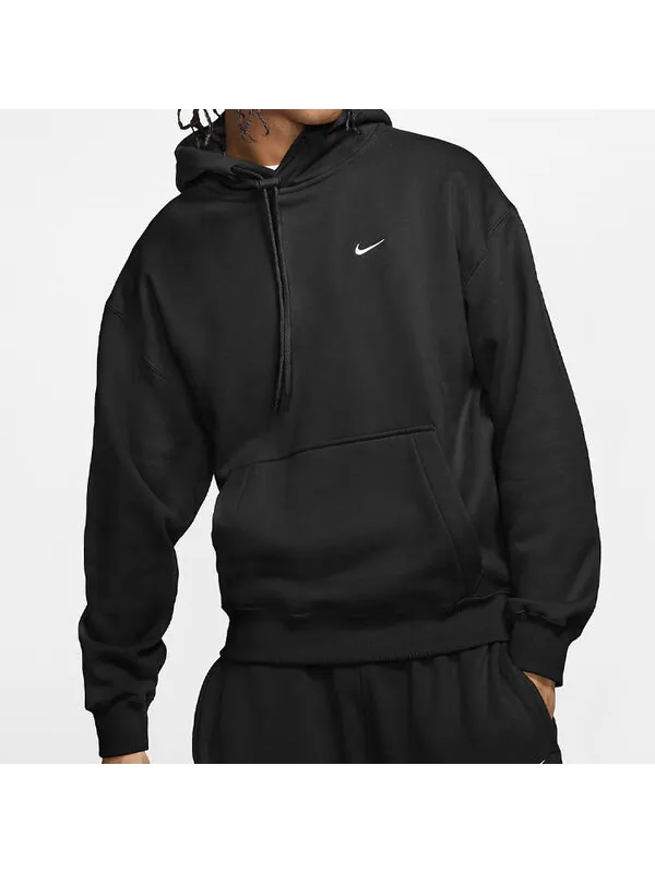 Толстовка Nike Logo Loose Long Sleeves Pullover hooded Sports Black — изображение 3 из 4, черный
