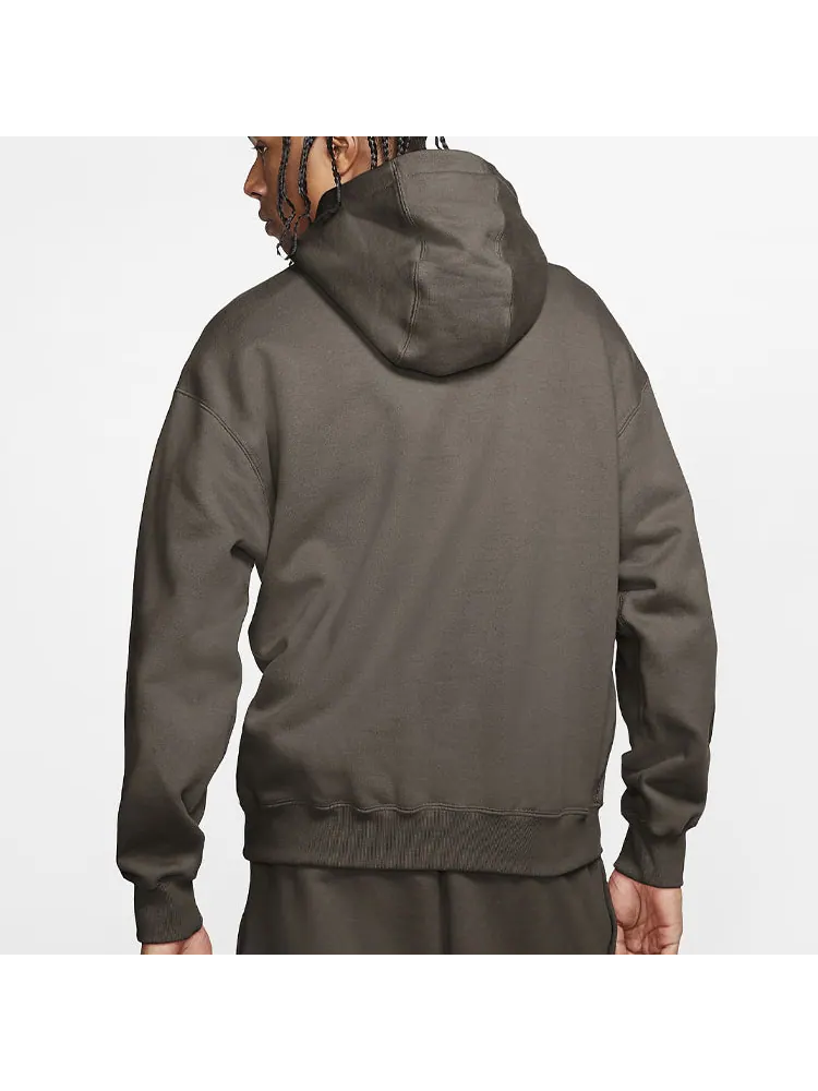 Худи Nike Lab Premium Hoody Embroidery Logo Grey — изображение 4 из 4, серый