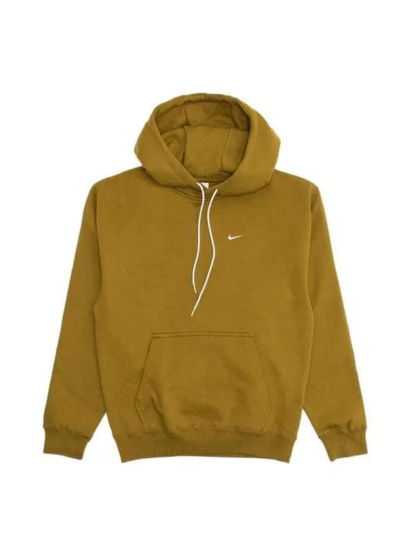 Толстовка Men's Nike Small Logo Embroidered Solid Color Pullover Long Sleeves Hooded Sports Yellow — изображение 1 из 4