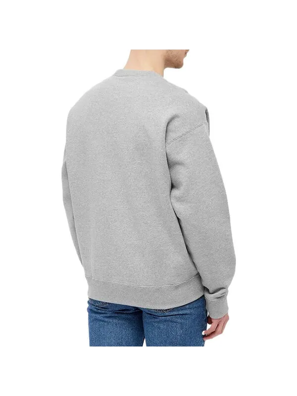 Толстовка Men's Nike Solid Color Embroidered Logo Round Neck Long Sleeves Dark Grey — изображение 3 из 4, мульти