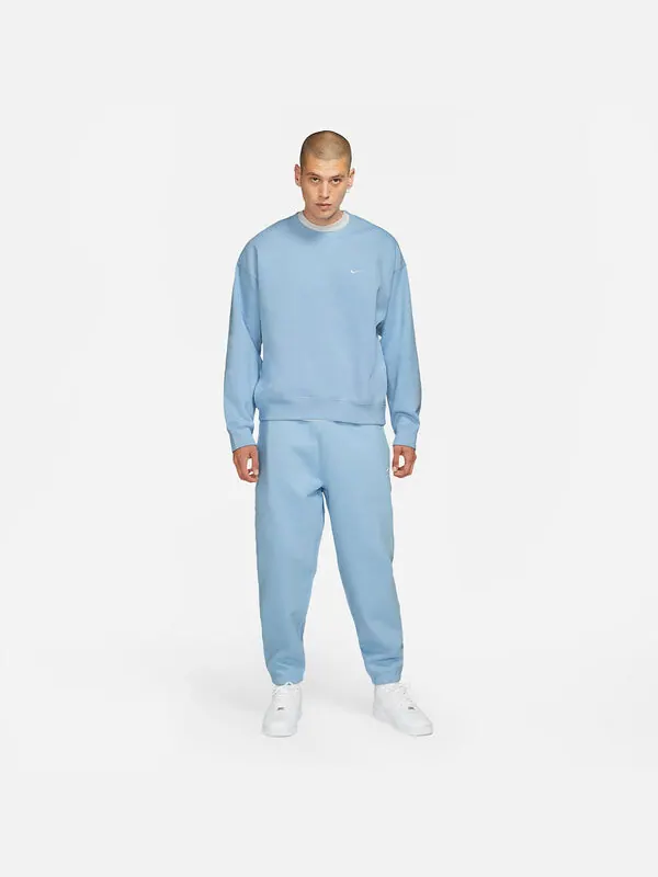 Свитера nrg solo swoosh флисовая толстовка crew Nike — изображение 4 из 4, синий/белый